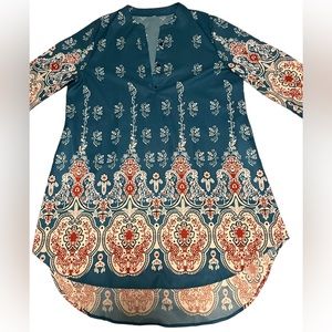 3XL patterned tunic